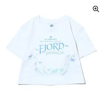 FJORD 로고 티셔츠 화이트 크롭 피요르드