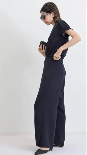 L'Appartement 네이비 랩 팬츠 새상품급 레어 38 사이즈