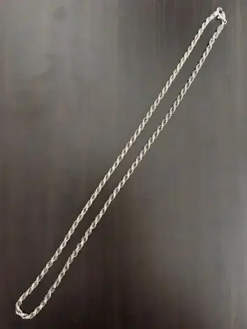 구제 의류 이탈리아제 실버 925 목걸이 53cm