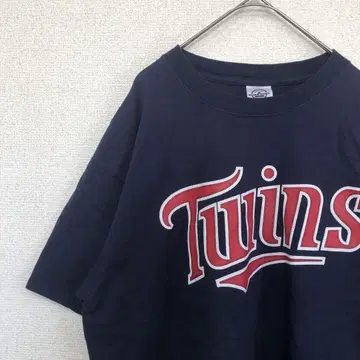 미국 빈티지 의류 티셔츠 트윈스 MLB 로고 L 2042
