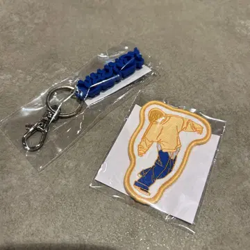 Vaundy 캡슐 토이 PVC 키링 와펜 파란색
