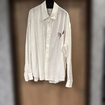 SISE 긴팔 셔츠 꽃 자수