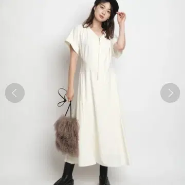 마이 스트라다 지퍼 디테일 원피스 M 사이즈