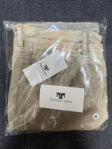 Ninety-nine 더티 컬러 와이드 팬츠 M