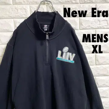 New Era 미식축구 슈퍼볼 하프 지퍼 맨투맨 XL 사이즈