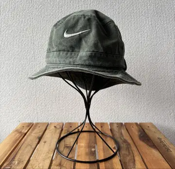 90s NIKE 코튼 버킷 햇 L 나이키 모자 스우시 자수