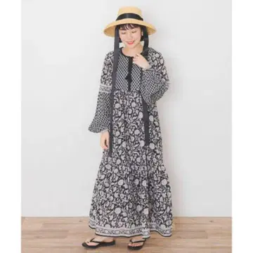 URBAN RESEARCH Sonny Label 롱 원피스 블랙