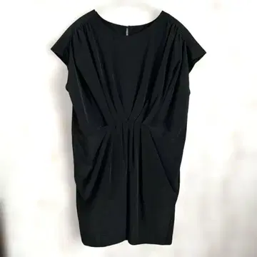 green label relaxing 드레이프 디자인 튜닉 블랙 F