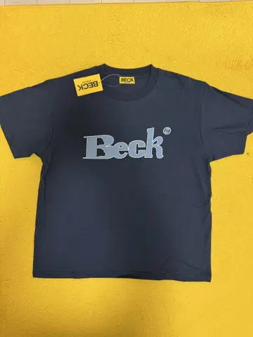 BECK 로고 프린트 티셔츠 M 네이비