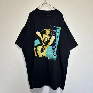 ICE CUBE 티셔츠 빈티지 티셔츠 밴딩 티 랩 티 블랙 2XL