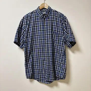 Eddie Bauer 에디 바우어 체크 무늬 반팔 셔츠