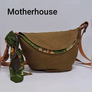 레어 Motherhouse 숄더백 꽃무늬 카키 올리브