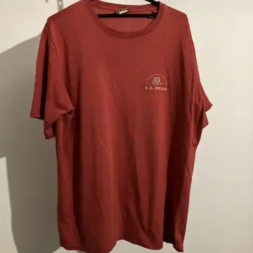 00s L.L BEAN 빨간색 크루넥 티셔츠 빈티지 구제 의류 부츠