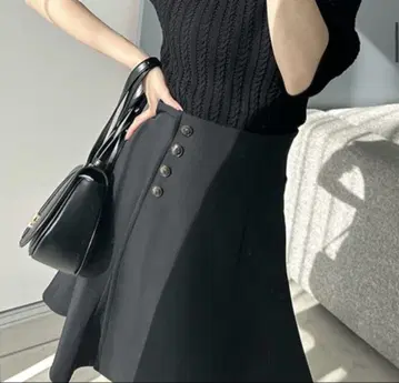 스나이델 0 새상품 택 포함 스커트 스카쇼 팬츠 블랙 하이웨스트