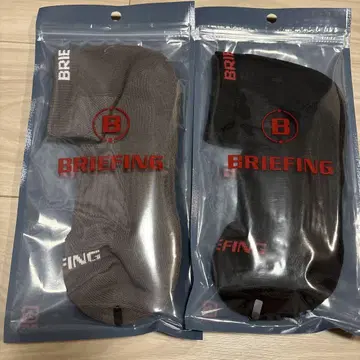 BRIEFING 미들 양말 2켤레 세트 그레이 블랙 미사용 미개봉 새상품