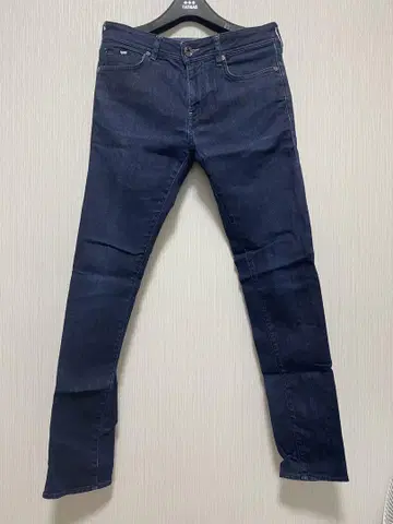 GAS JEANS 다크 블루 슬림 핏 데님