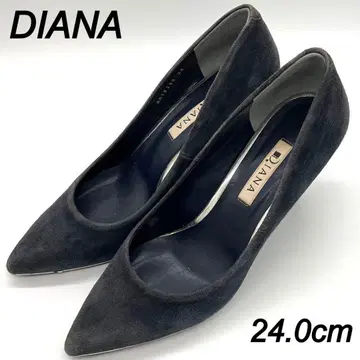 DIANA 24cm 스웨이드 스틸레토 힐 심플 블랙 파랑