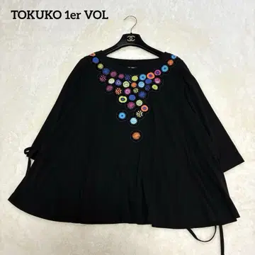 TOKUKO 1er VOL 토쿠코 컷워크 레이스 자수 A 라인 튜닉