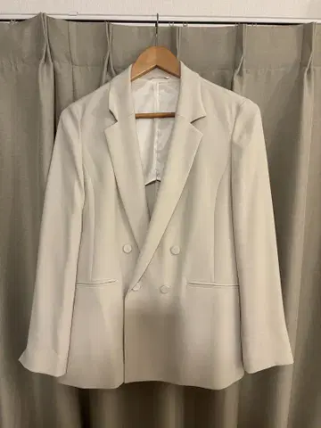 UNITED ARROWS 더블 브레스트 자켓 아이보리 40