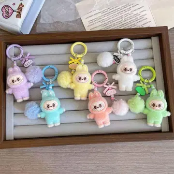 LABUBU 봉제 인형 키링 전종 세트