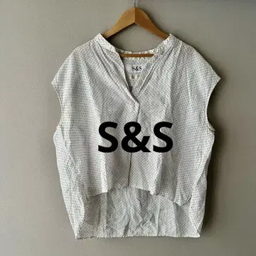S&S 린넨 블라우스 도트