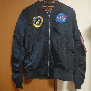 알파인더스트리 MA-1 NASA 자켓 네이비 두꺼운 원단