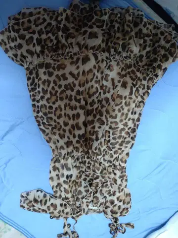 표범 무늬 원피스