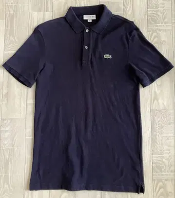 라코스테 LACOSTE 피케 셔츠 반팔 네이비 남성용 슬림 핏