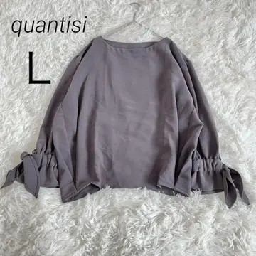 쿠안티시 quantisi 블라우스 티셔츠 소매 리본 빅 사이즈
