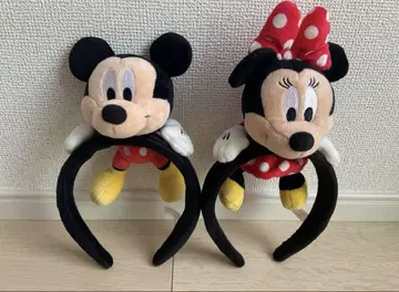 미키 미니 봉제 인형 머리띠 세트