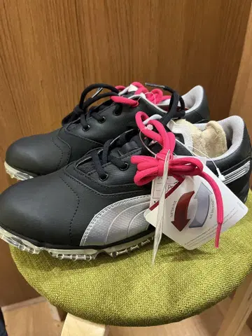 택 포함 새상품 푸마 PUMA 골프화 24.0. 블랙 바이오 프로