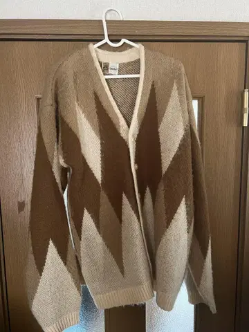 PENNEY'S TOWNCRAFT 다이아몬드 패턴 가디건