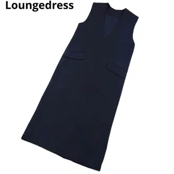Loungedress 라운지 드레스 딥 V 점퍼 스커트 블랙