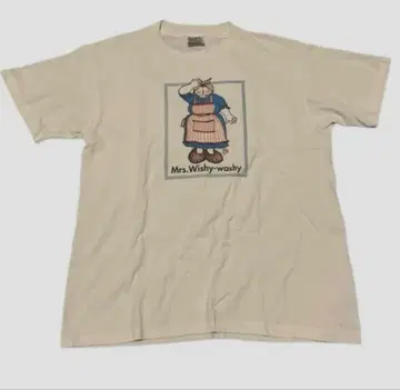 90s USA 기업 T 굿 레귤러 화이트 티셔츠