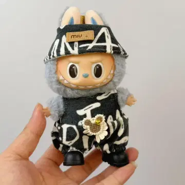 labubu 라부부 봉제 인형 옷 오버롤 2개 세트