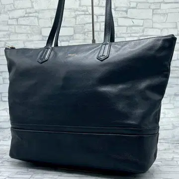 Bally 발리 블랙 가죽 토트백 천연 가죽 로고