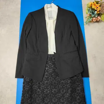 그린 라벨 릴랙싱 노카라 자켓 블랙 38