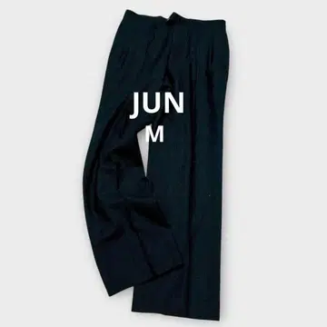 JUN/팬츠/수트/ 비즈니스 팬츠 슬랙스/오피스 블랙 체크 M