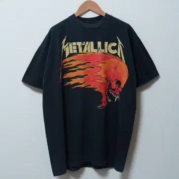 메탈리카 티셔츠 XL 블랙 METALICA 밴 티 투어 티셔츠
