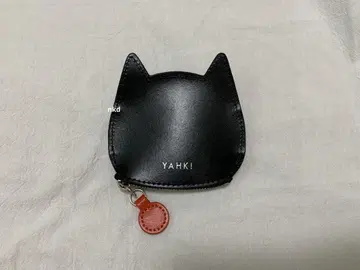 YAHKI 야키 파우치 코인 케이스 블랙 고양이