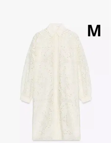 ZARA 자라 자수 셔츠 원피스