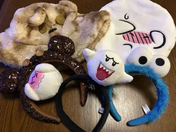 USJ 머리띠 모자 버킷햇 햇 베레모 세트