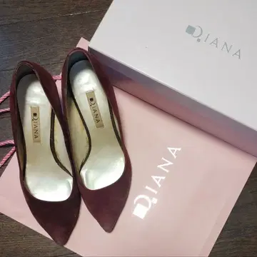 DIANA 와인 레드 스틸레토 펌프스