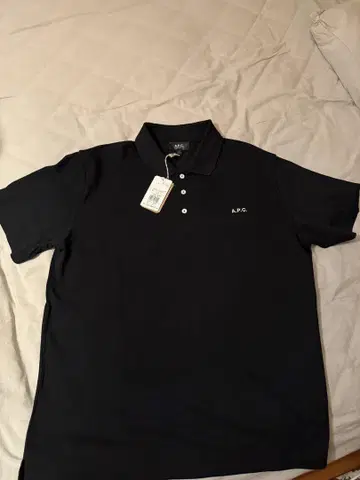 아페쎄 블랙 피케 셔츠 L