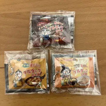 부라덕 볶음면 미니어처 참 3개