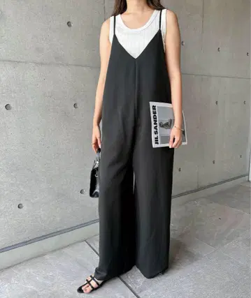 andme 와이드 레그 살로펫 블랙
