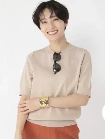 스튜디오 클립 우타오 접촉 냉감 KYOTO ICE 니트 풀오버