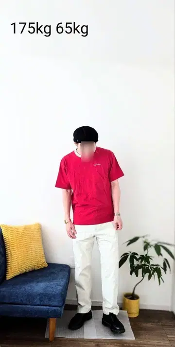리복 00's L 사이즈 레드 티셔츠