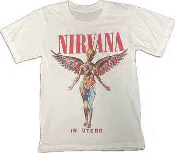 NIRVANA IN UTERO TOUR 티셔츠 80년대 90년대 빈티지