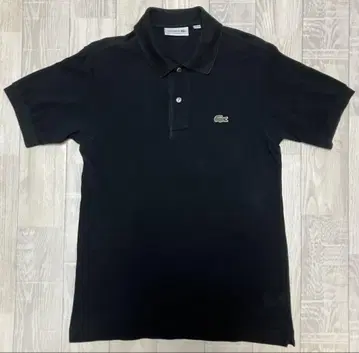 라코스테 LACOSTE 피케 셔츠 반팔 블랙 남성용 클래식 핏